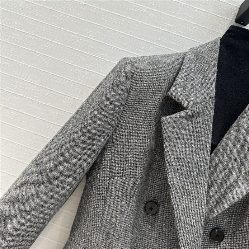 D10r grey double-breasted suit jacket replica clothing sites