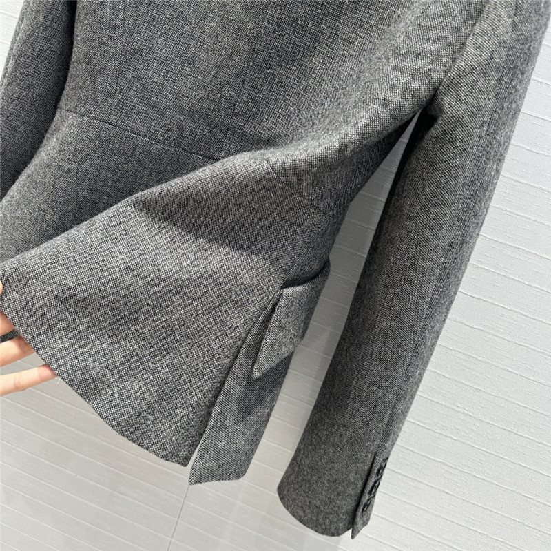 D10r grey double-breasted suit jacket replica clothing sites