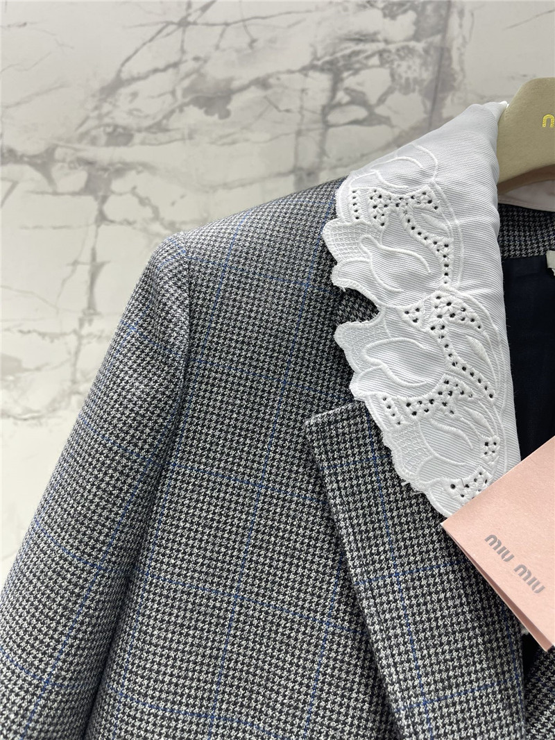 M1um1u detachable lace collar suit replica clothing sites