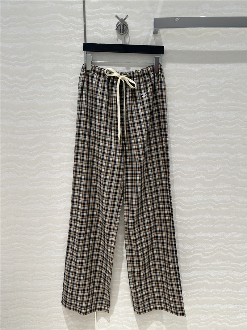 Ce1i*e plaid walking pants cheap replica designer clothes