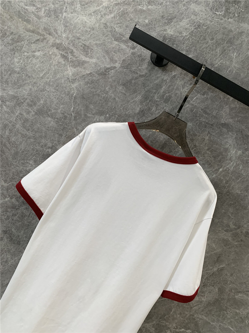 Gvc*1 embroidered round neck short-sleeved t-shirt replica clothes