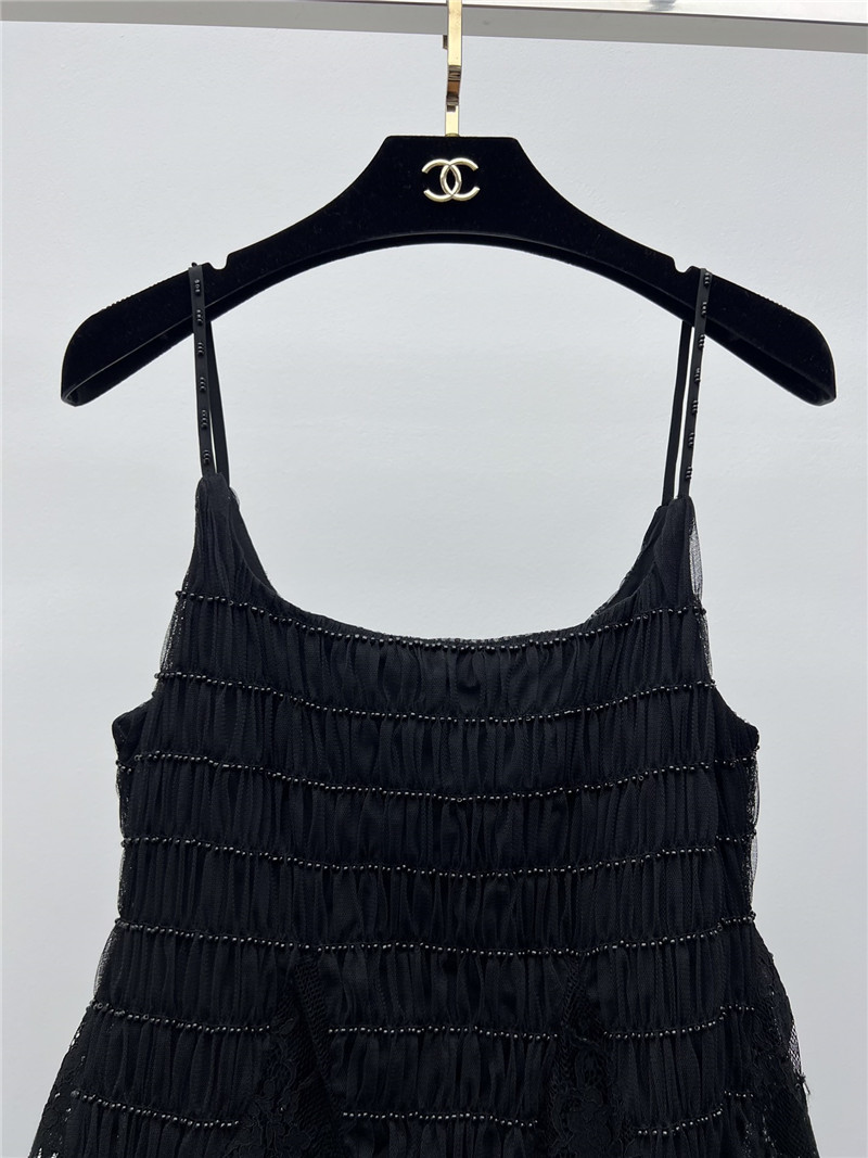 Ch**el heavy beaded little black dress replica d&g clothing