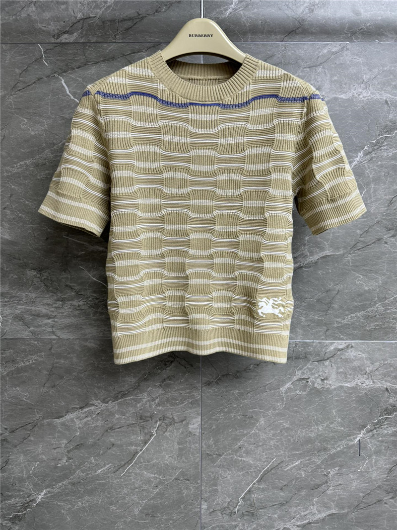 Bv*b*rry striped knit short sleeve replica clothing sites