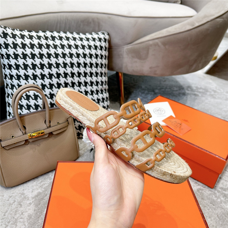 H**me5 ancone beige nappa leather espadrilles