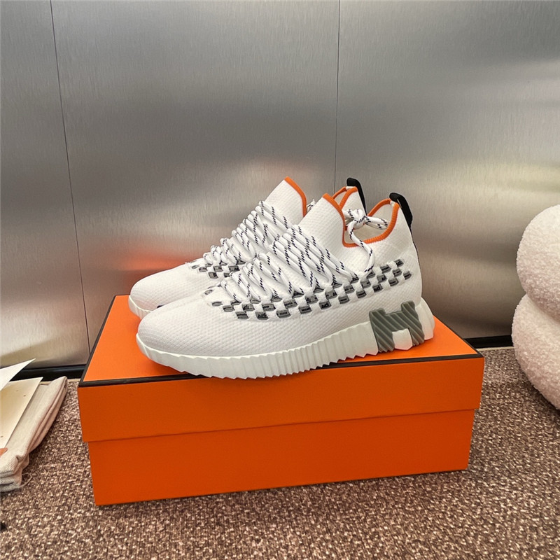 H**me5 white lace-up sneakers for women