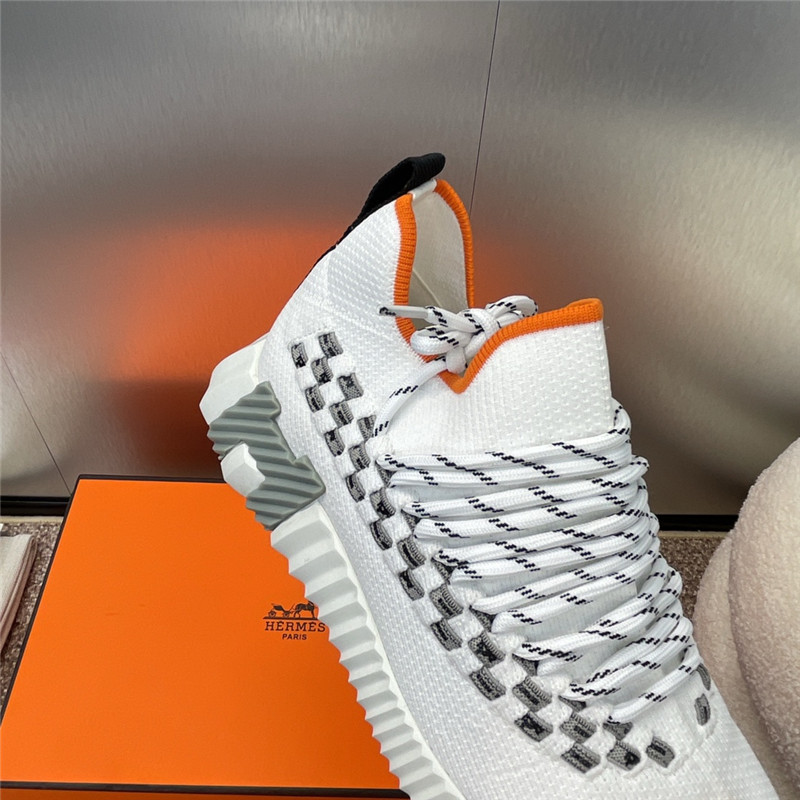 H**me5 white lace-up sneakers for women