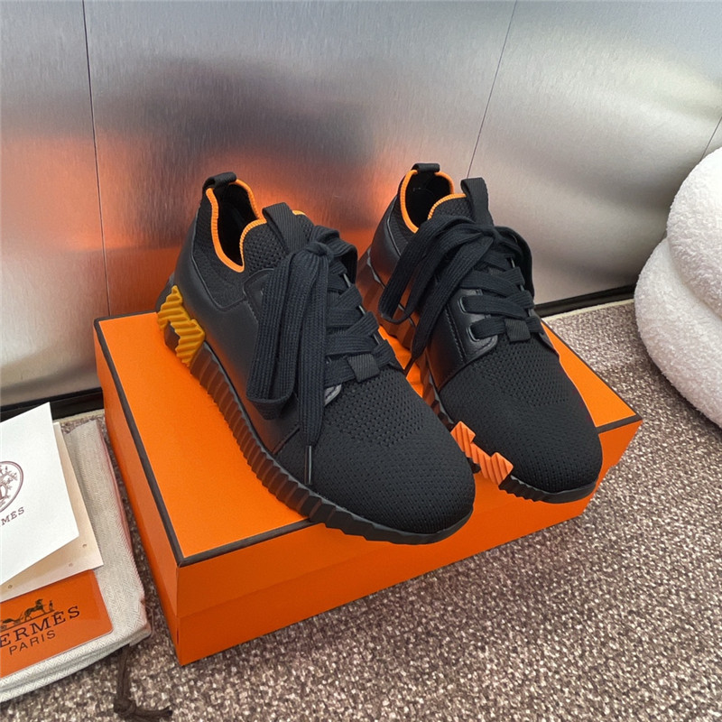 H**me5 bouncing sneaker black orange women
