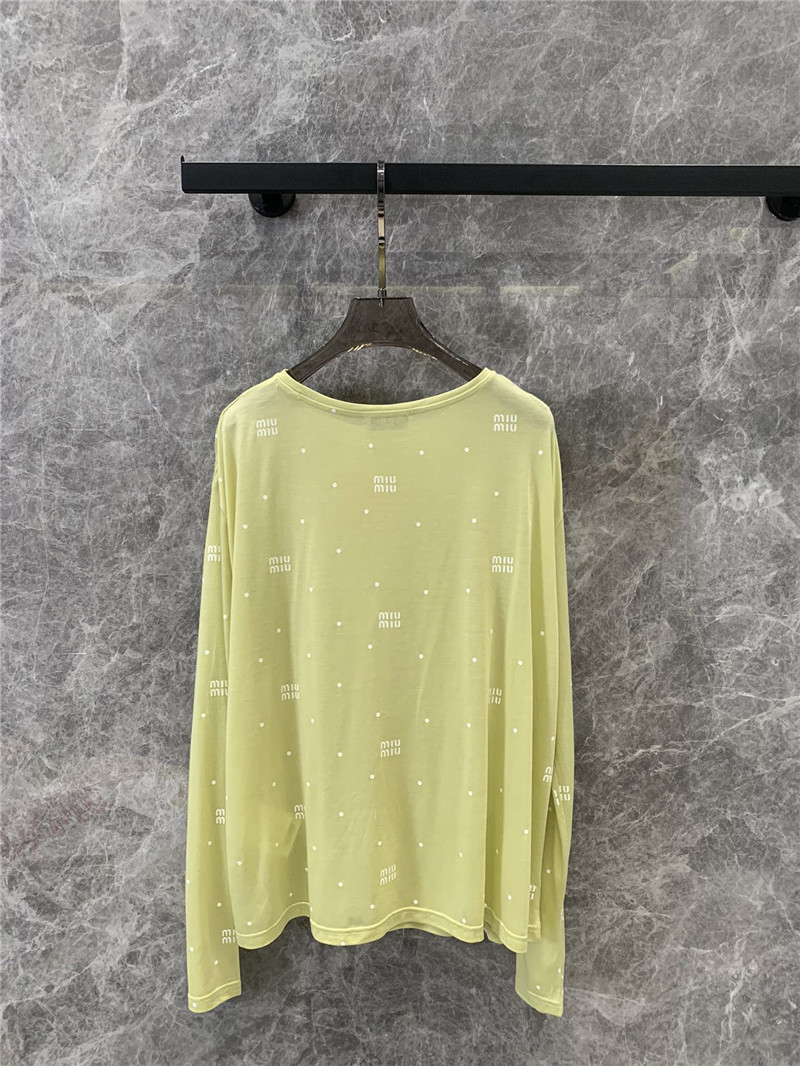 M1um1u base long-sleeved t-shirt replica clothing sites