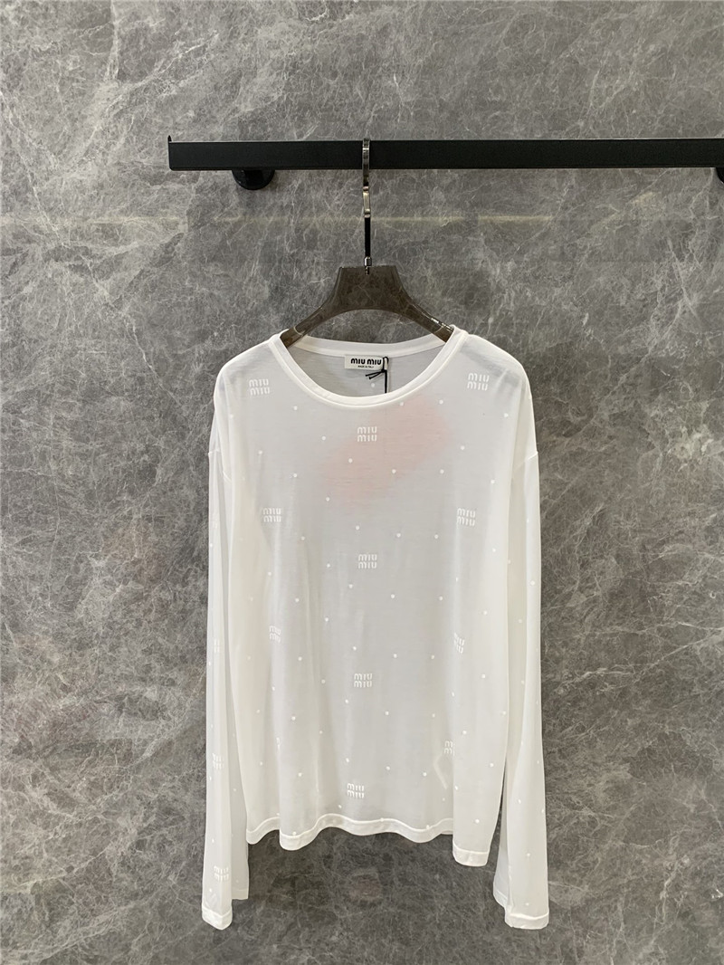 M1um1u base long-sleeved t-shirt replica clothing sites