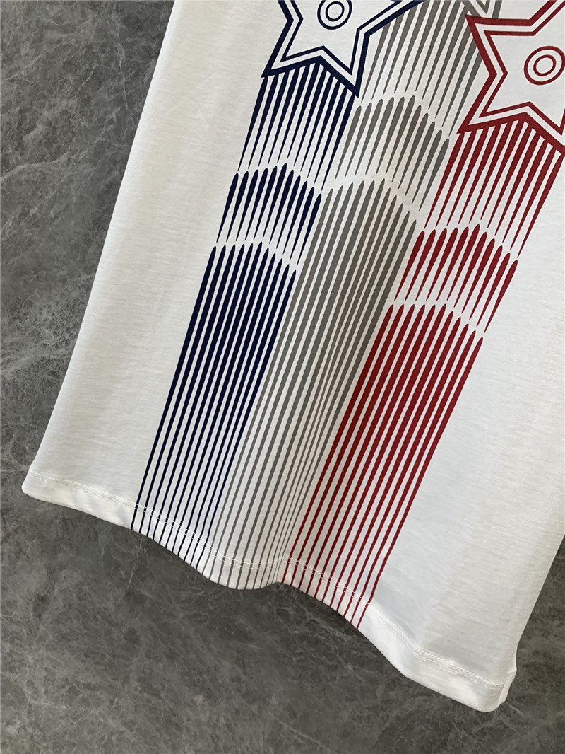 D10r line star print round neck short sleeve t-shirt replica clothing