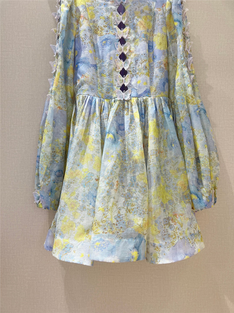 zimm printed mini dress replica d&g clothing