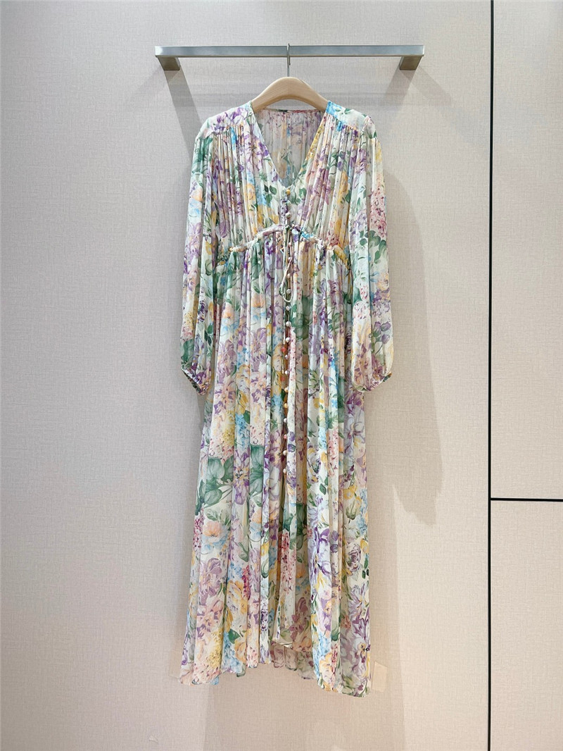 zimm mid-length sleeve long dress replica clothes