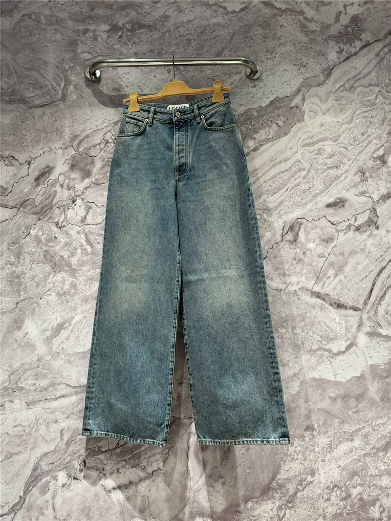 L0ew* wide leg straight jeans replica clothes