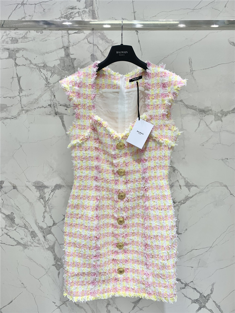 Balmain rough dress replica designer clothes
