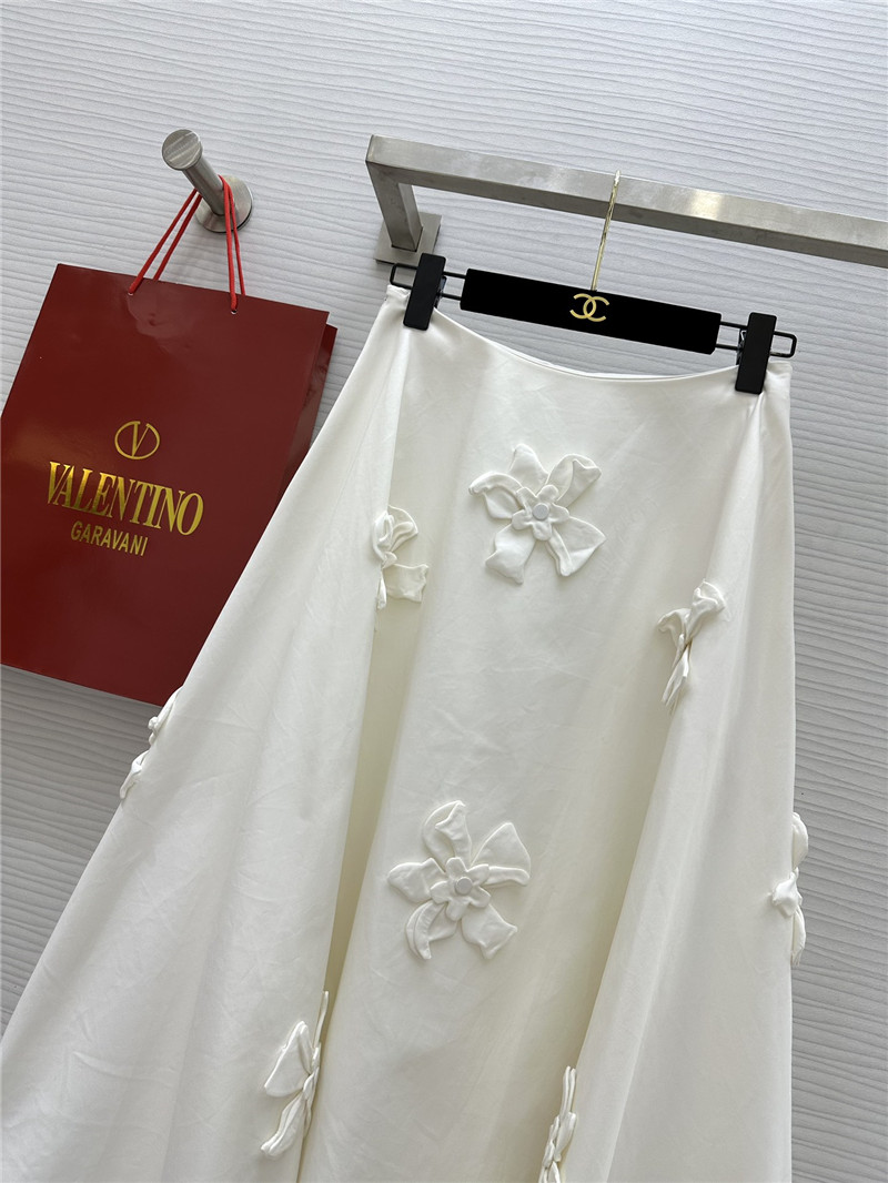 Va1e*ntin0 3d floral a-line skirt replica designer clothes