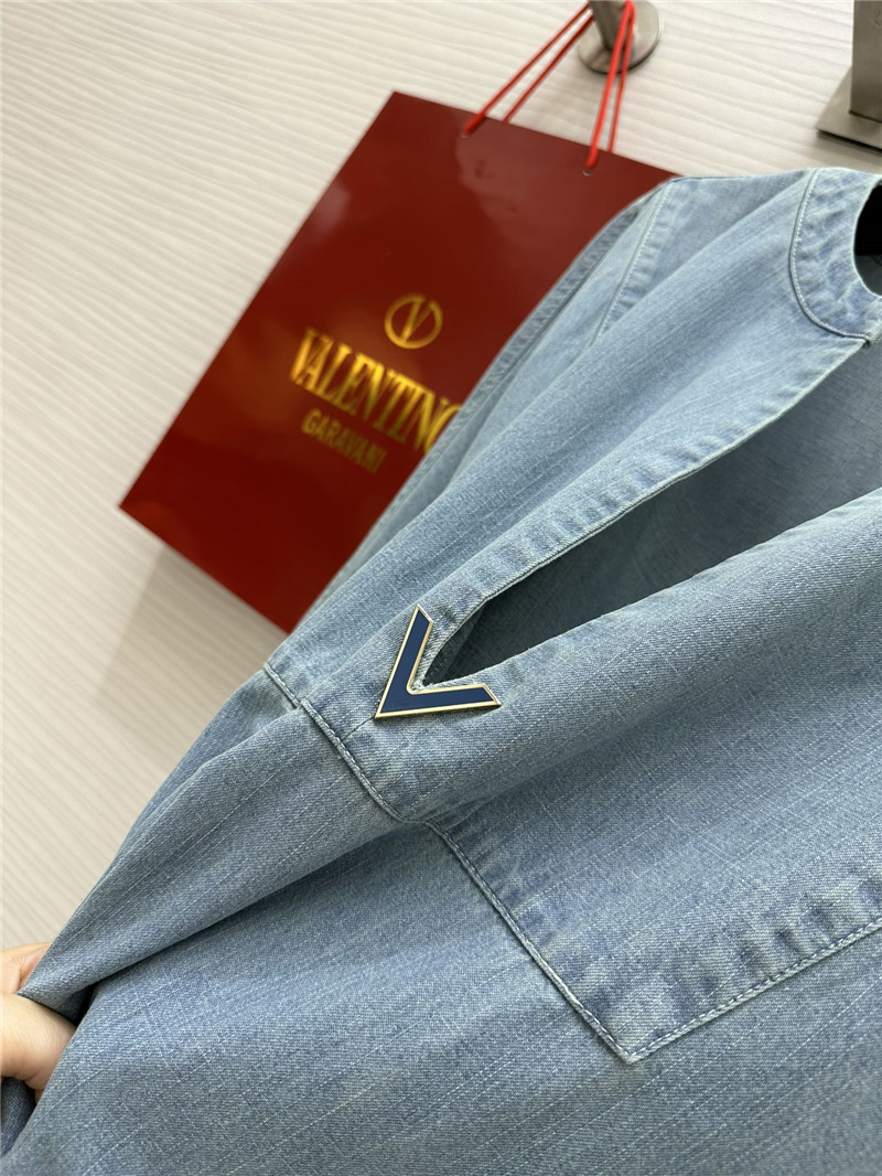 Va1e*ntin0 vintage denim maxi skirt replica clothing sites
