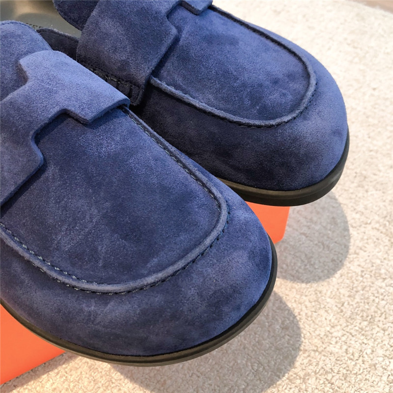 H**me5 go mule navy suede