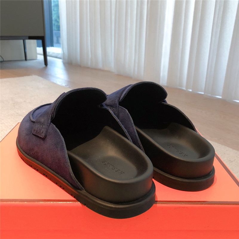 H**me5 go mule navy suede