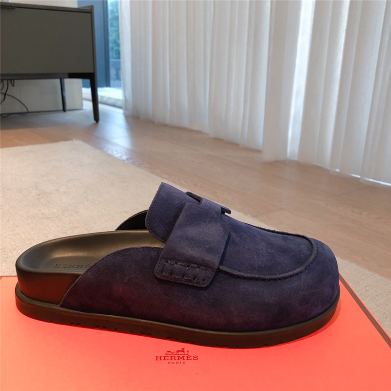 H**me5 go mule navy suede