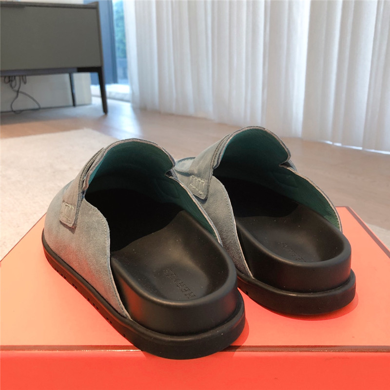 H**me5 go mule grey suede