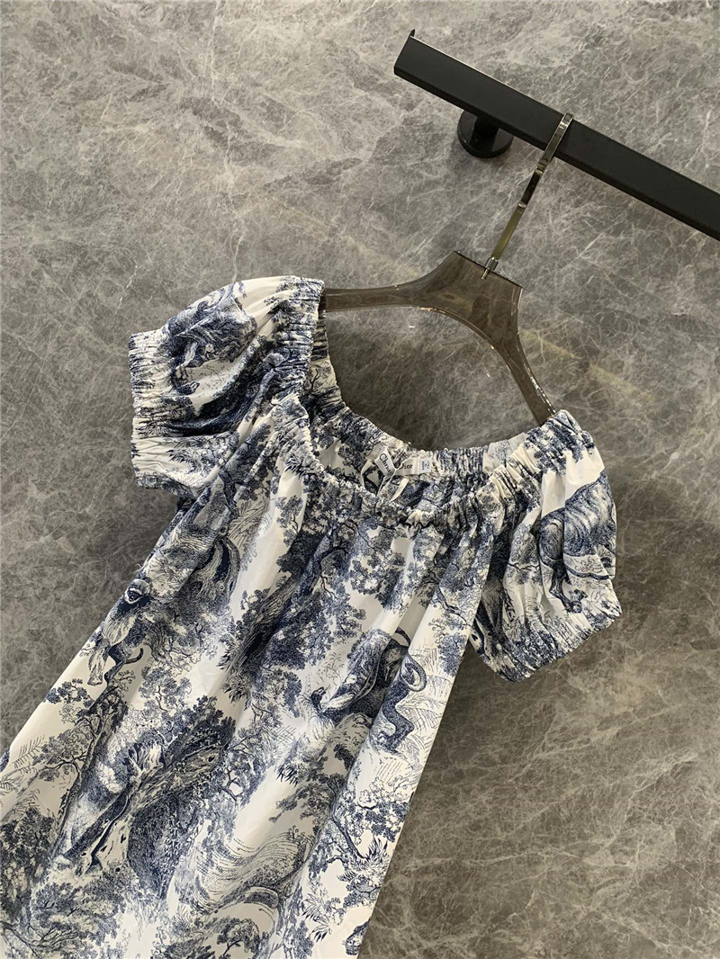 D10r animal jungle print one shoulder dress replica clothing