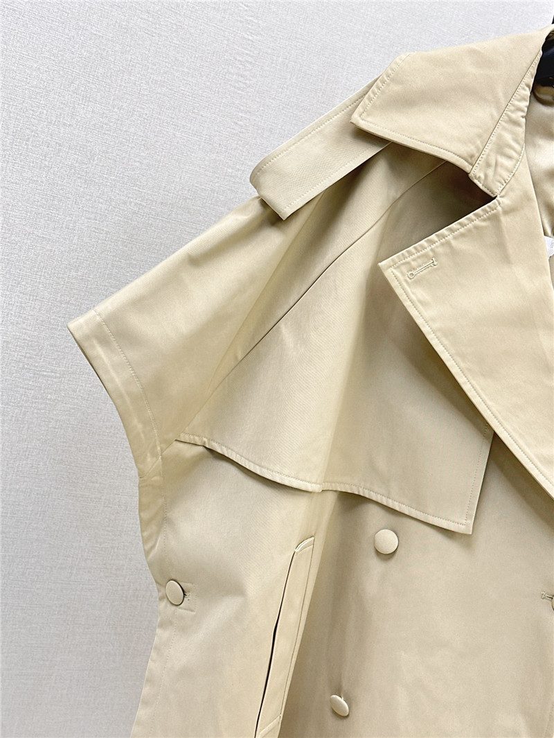 Vanitoo lapel double-breasted trench dress replica clothes