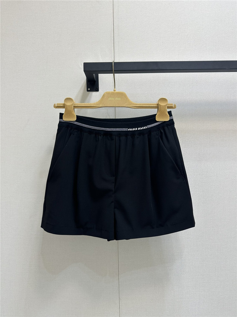 M1um1u high waist wide leg shorts replica clothes