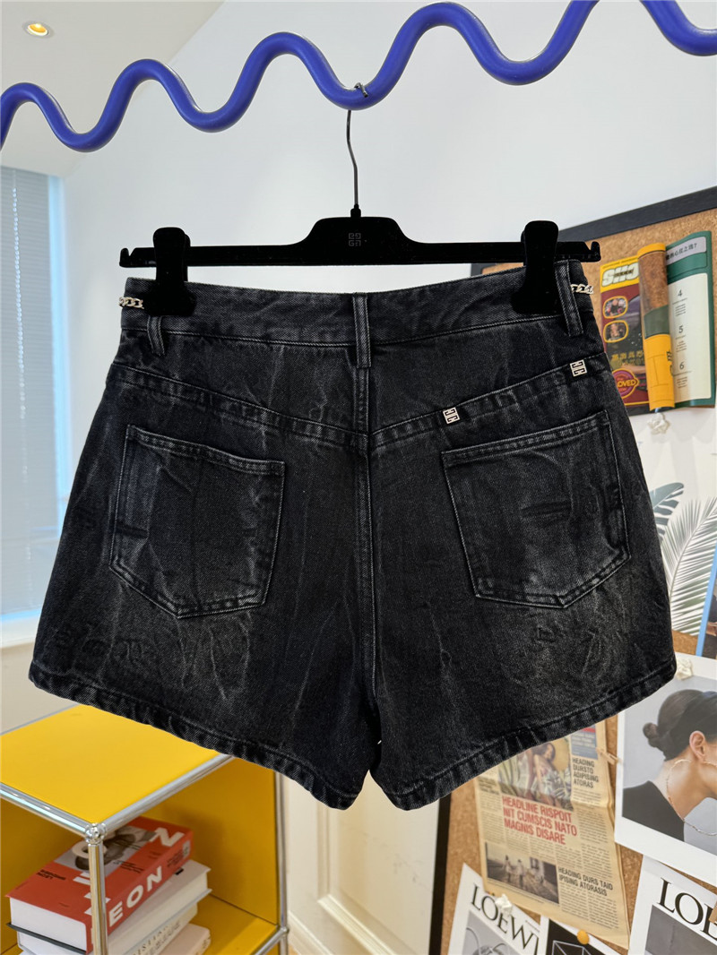 Givenchy chain denim shorts replica clothing sites