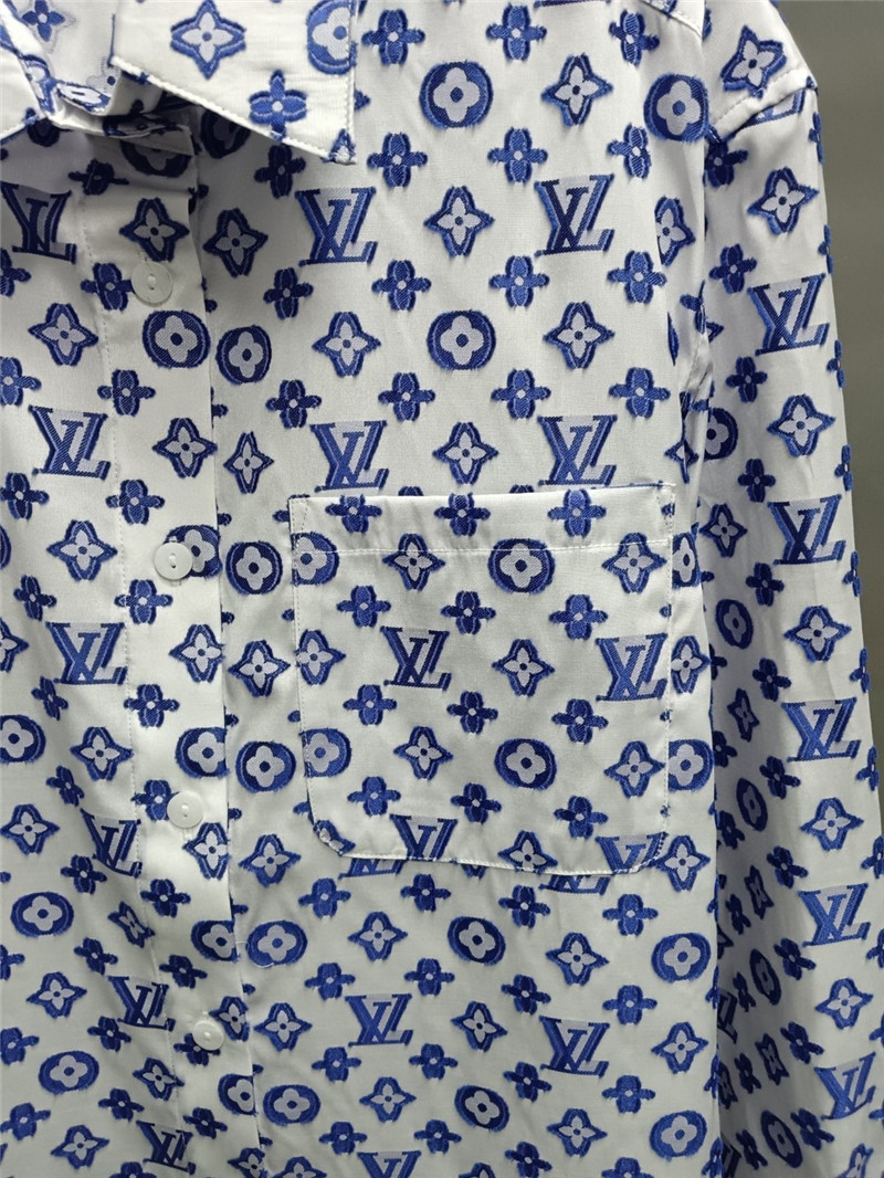 l0vis Vvtt0n lv logo print long sleeve shirt replicas clothes