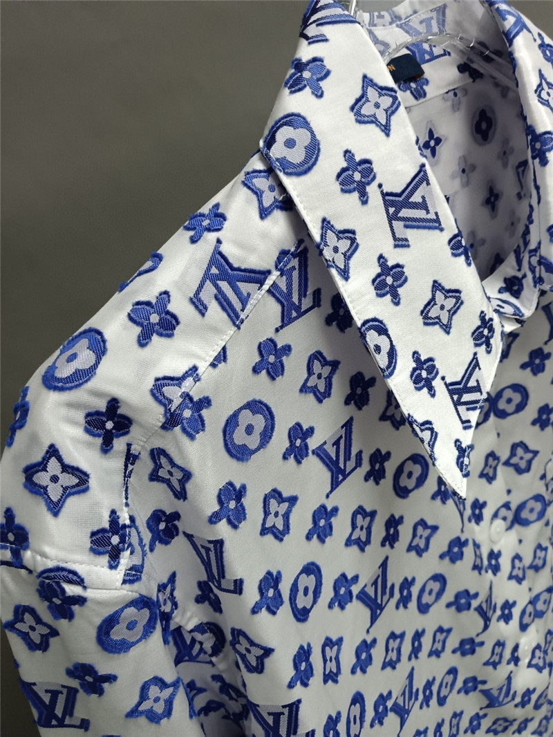 l0vis Vvtt0n lv logo print long sleeve shirt replicas clothes