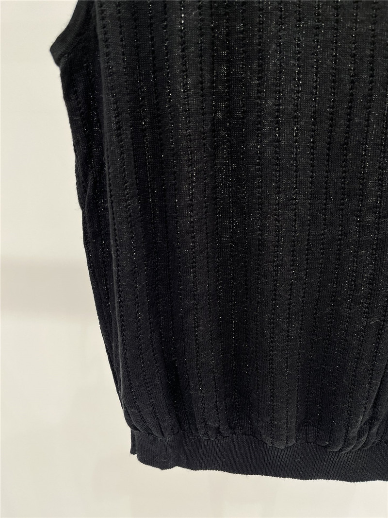 M1um1u letter logo knitted vest replica designer clothes