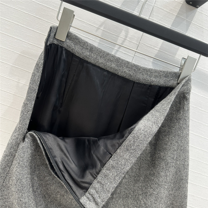D10r grey long skirt replica d&g clothing