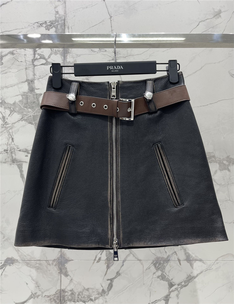 Pra*a women’s patch pocket mini skirt replica clothing sites