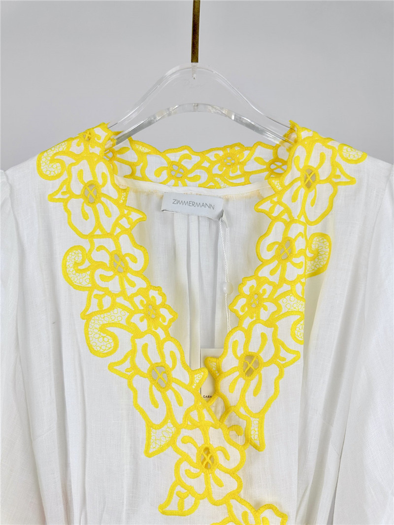 zimm embroidery detail mini dress replica designer clothes
