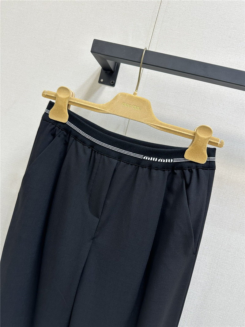 M1um1u high waist wide leg trousers replica clothing sites