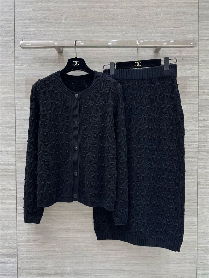 Vanitoo jacquard crochet knitted suit replica clothes