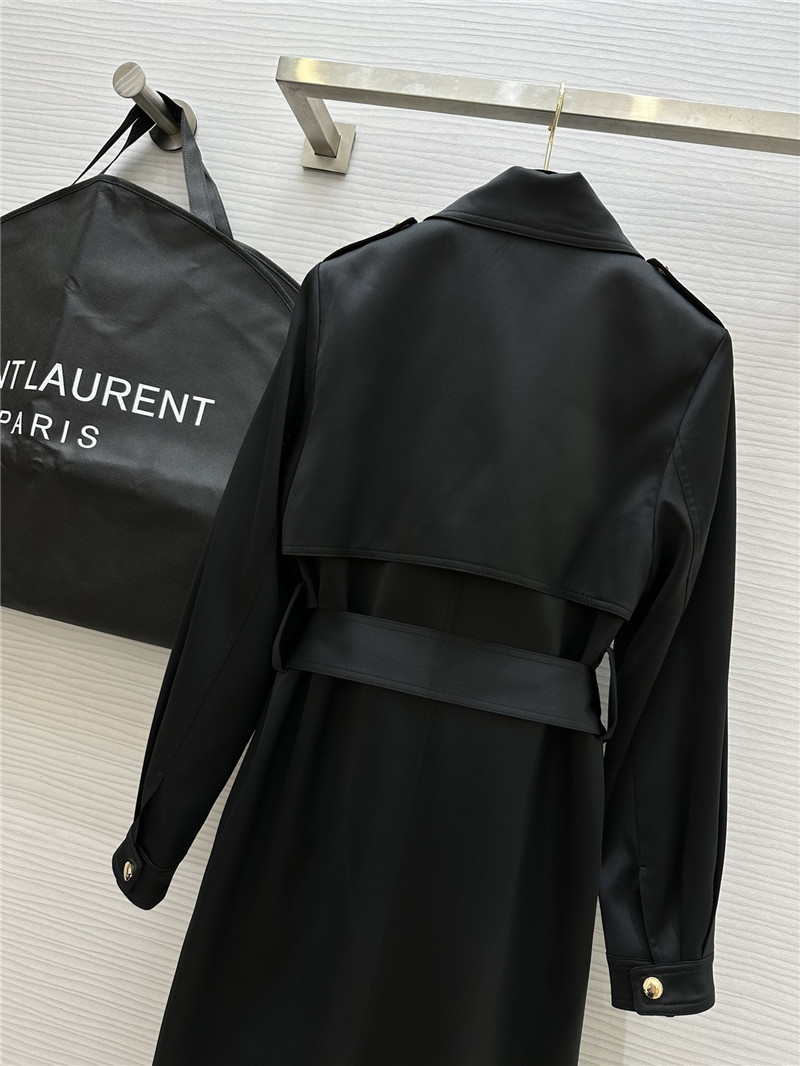 Y51 matte silhouette long trench coat replica d&g clothing