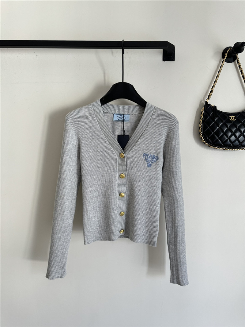 Pra*a new cardigan replica clothes