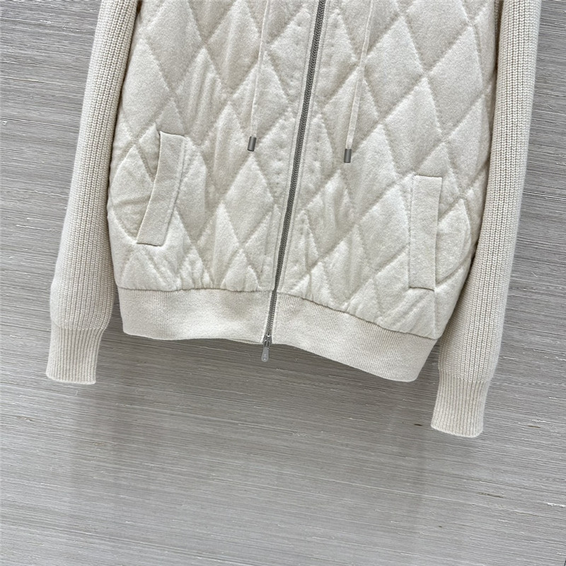 L0r0 P1ana quilted cashmere hooded jacket replica clothing