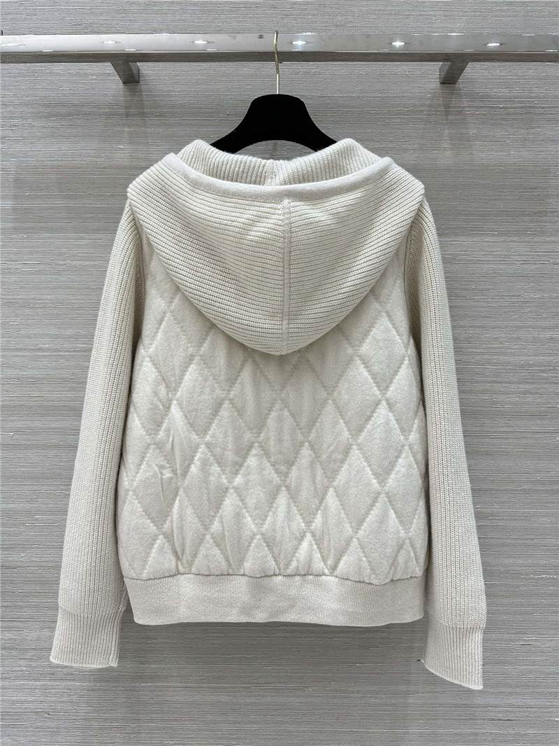 L0r0 P1ana quilted cashmere hooded jacket replica clothing