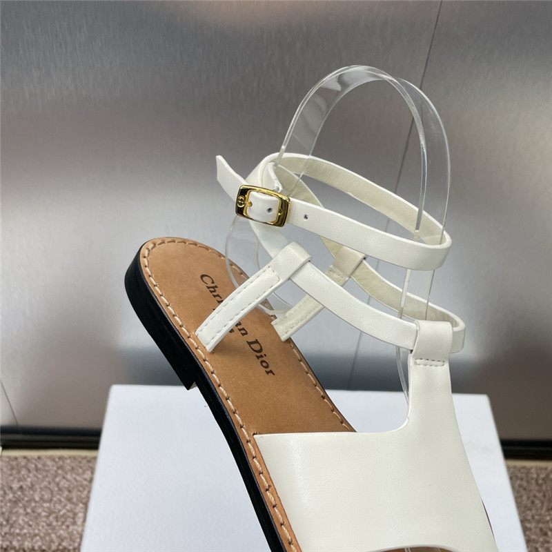 D10riviera D10r sun thong sandal white calfskin