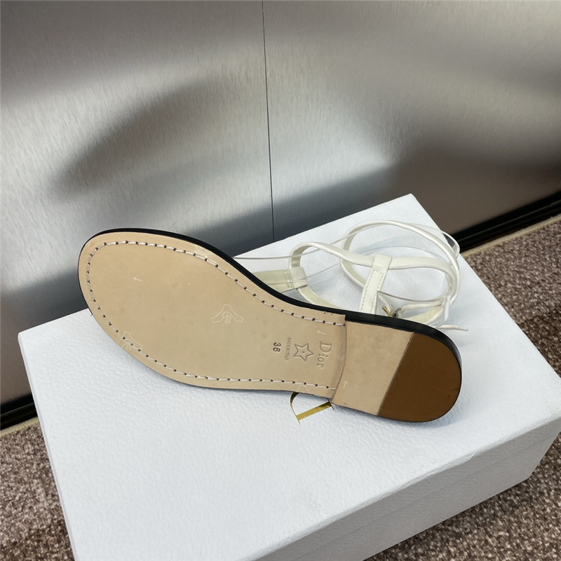 D10riviera D10r sun thong sandal white calfskin