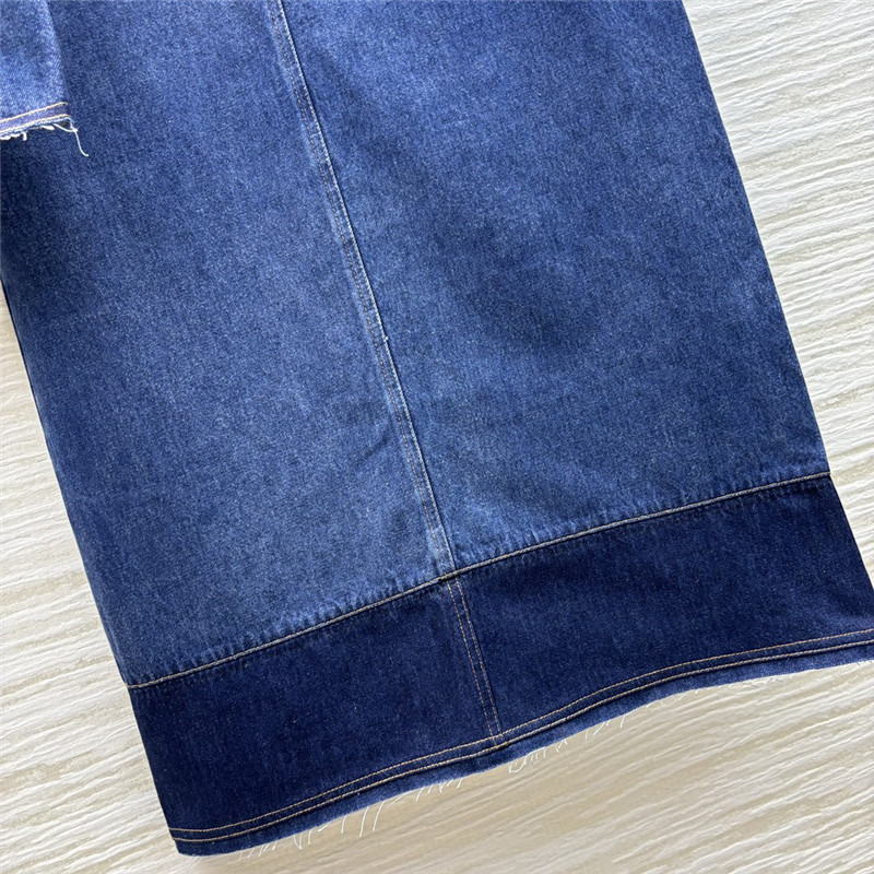 l0vis Vvtt0n lv topstitched vest denim suit replica clothes