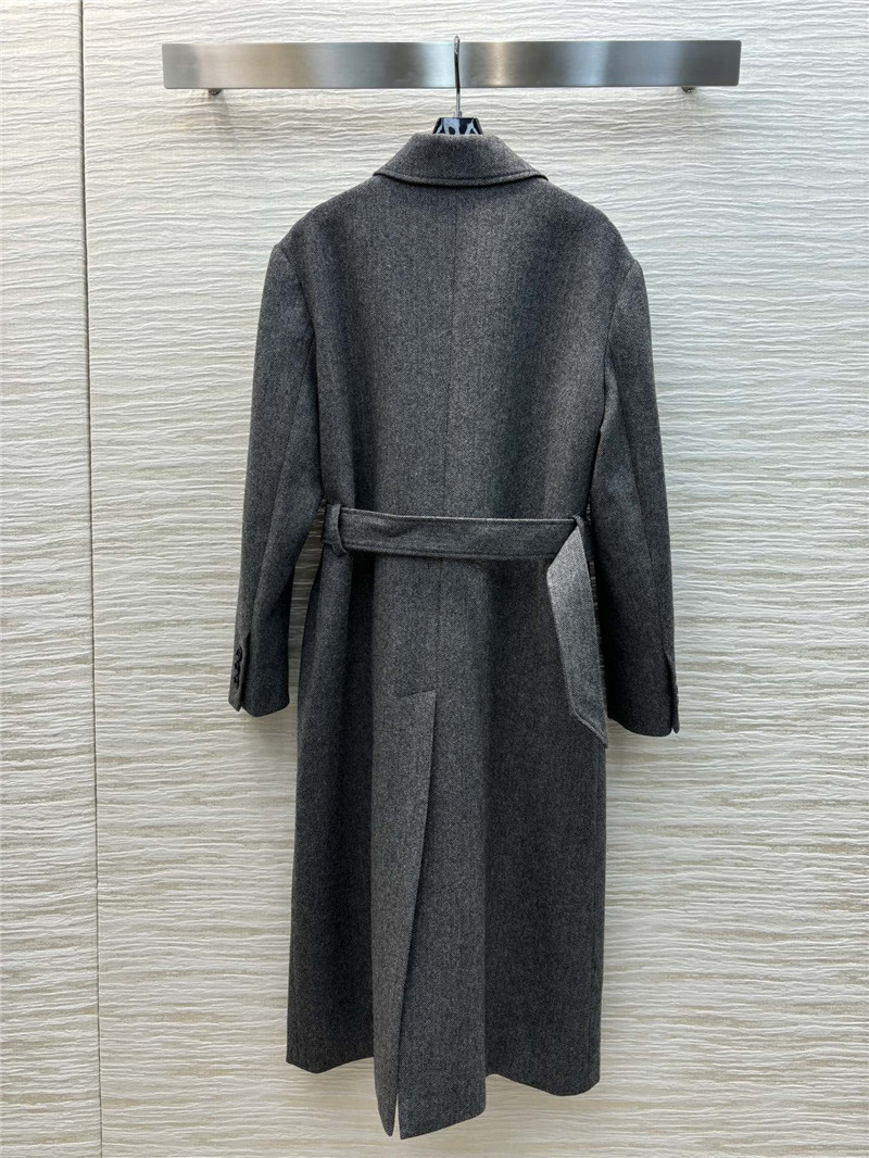 M1um1u herringbone lapel long coat replicas clothes