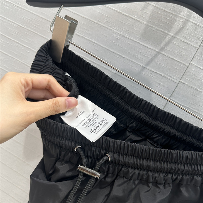 D10r black nylon casual trousers replica designer clothes