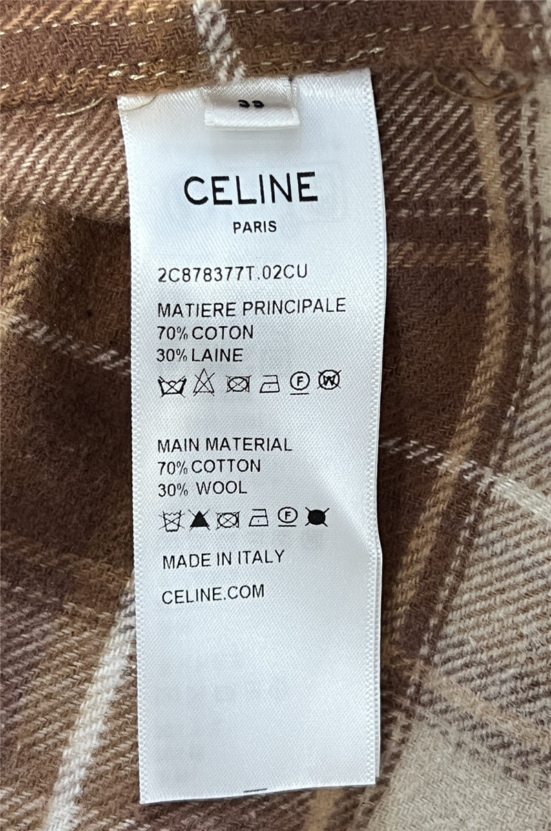 Ce1i*e logo check short shirt replica clothing sites