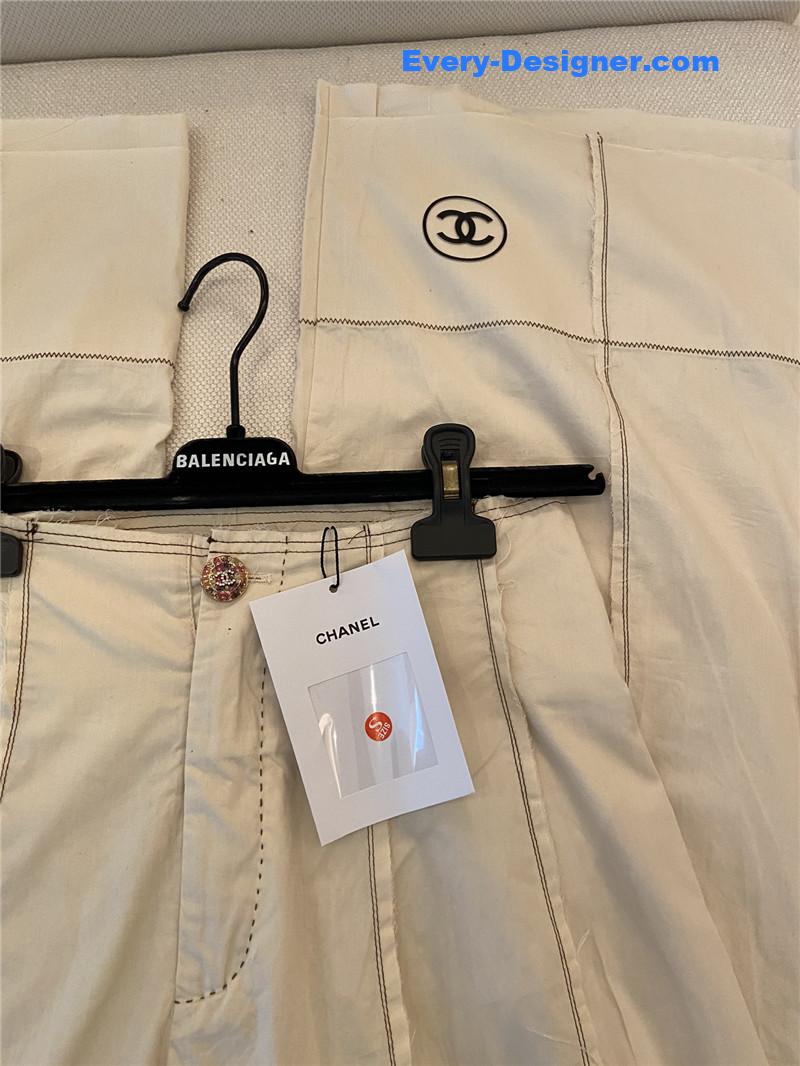 Ch**el new wool straight pants replica designer clothes