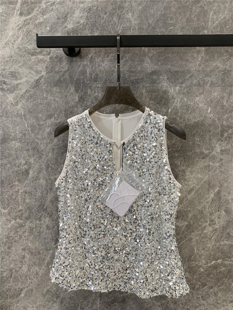 Va1e*ntin0 sequined vest top cheap replica designer clothes