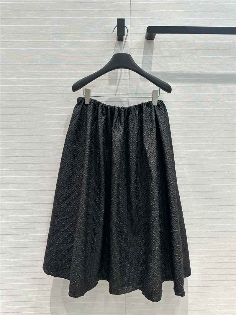 Pra*a pleated seersucker bud skirt replica d&g clothing