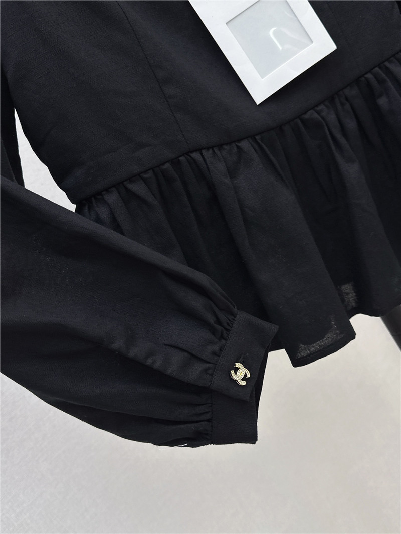 Ch**el cotton and linen shirt replica clothing sites